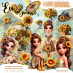 Kit Digital Girassol Menina