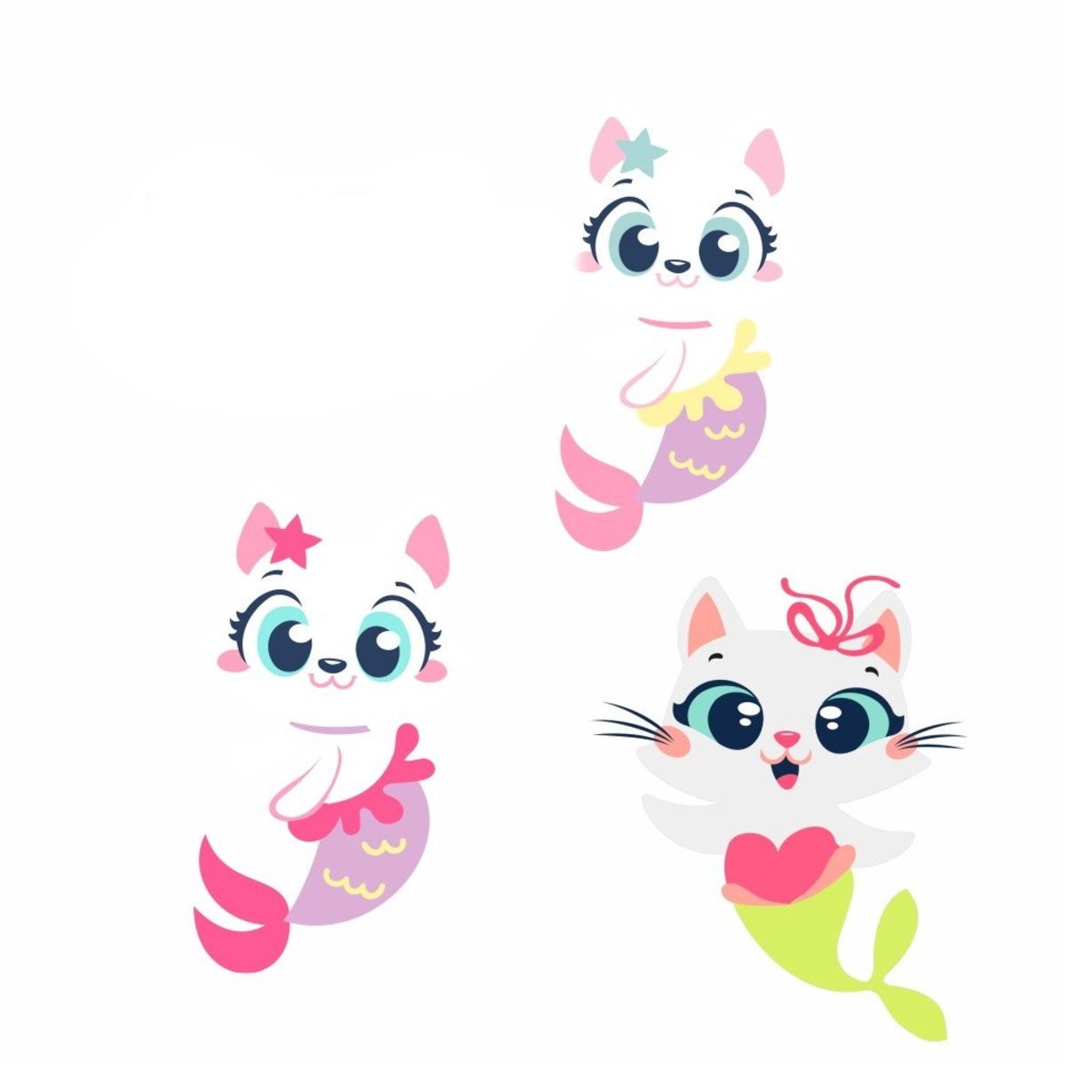 Gatinha Sereia Puket Png Kit Digital Gatinha Sereia Puket - Imagem 1
