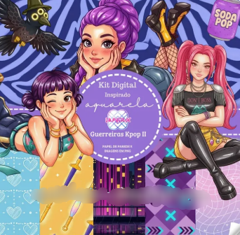 Guerreiras do K-pop Kit Digital Guerreiras do Kpop - Imagem 1