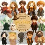 Kit Digital Harry Potter Aquarela