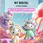 Kit Digital  Hello Kitty Unicórnio
