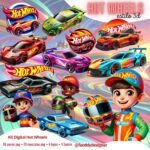 Kit Digital Hot Wheels 3d