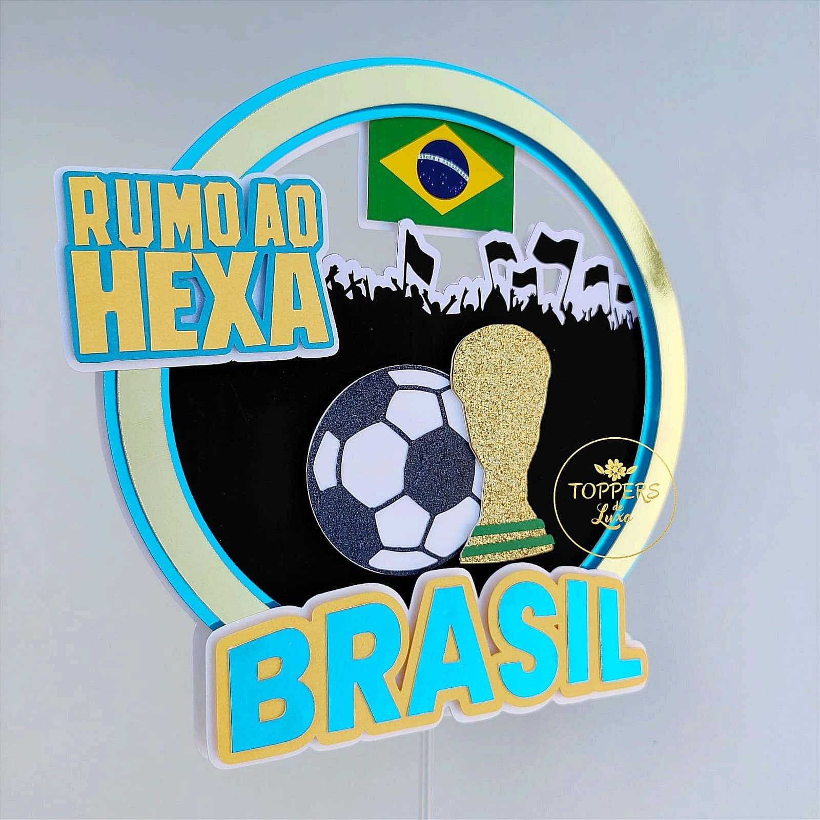 Hexa Arquivo Topo Copa do Mundo Hexa Circular - Imagem 1