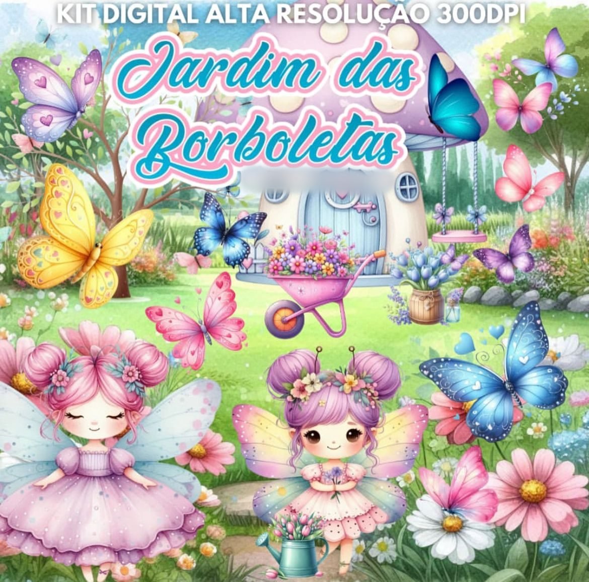 JARDIM DAS BORBOLETAS Kit Digital JARDIM DAS BORBOLETAS - Imagem 1