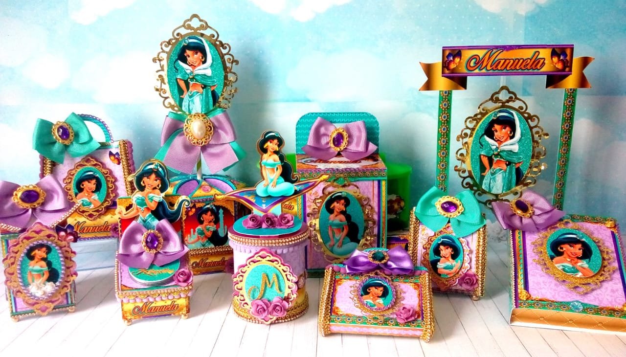 JASMINE E ALADIN 12 Arquivo de Corte Jasmine e Aladin 12 - Imagem 1