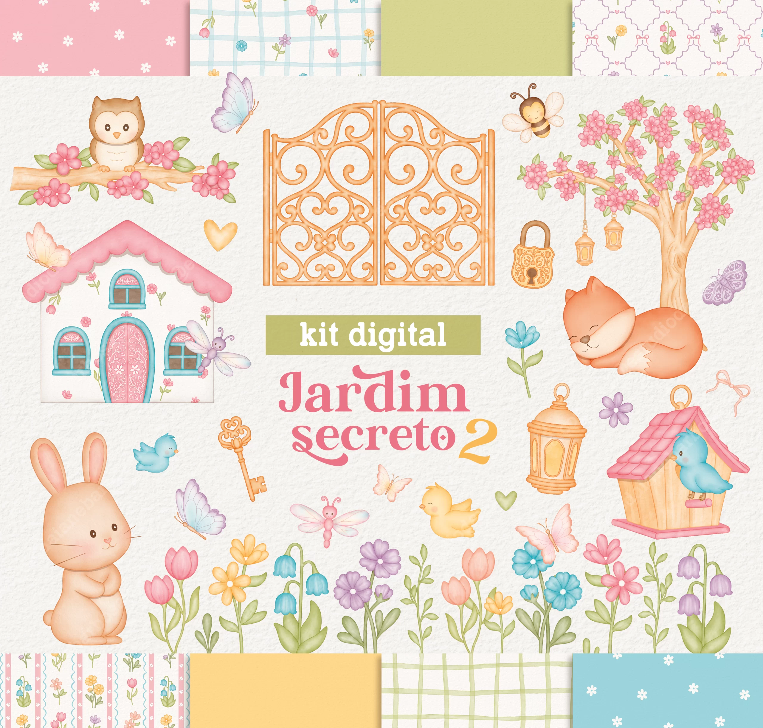 Jardim Secreto 2 Kit digital jardim secreto 2 - Imagem 1