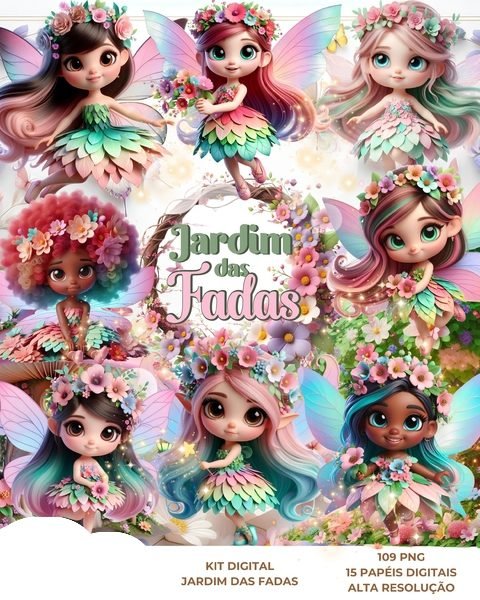 Jardim das Fadas Kit Digital Jardim das Fadas - Imagem 1