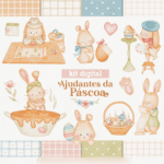 Kit digital ajudante da páscoa caça aos ovos