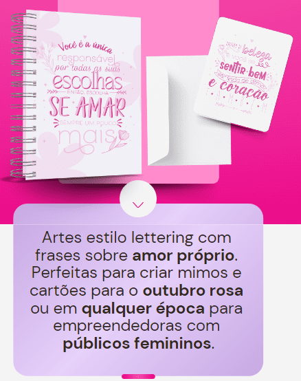 Kit Amor próprio LETTERING Kit Digital Kit Amor próprio - Imagem 1