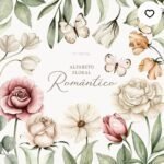 Kit Digital Alfabeto Floral Romântico