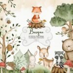 Kit Digital Bosque Aquarela