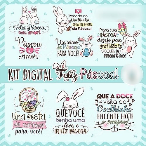 Kit Digital Feliz Páscoa Kit Digital Feliz Pascoa - Imagem 1