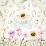 Kit Digital Numeros e Flores