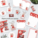 Arquivo Dia dos Namorados Printables Ursinho Apaixonado