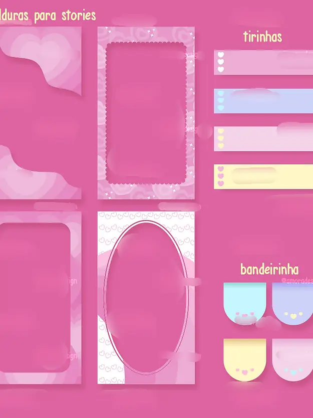 Kit pink instagram Kit Digital Pink instagram - Imagem 1