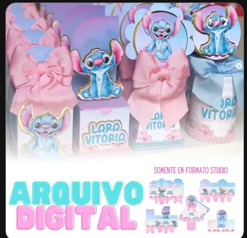 LILO E STITCH 23 Arquivo de corte Lilo e Stitch 23 - Imagem 1