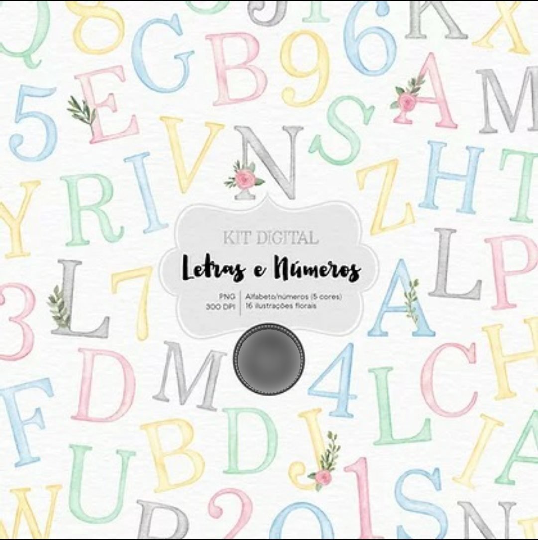 Letras e Números Kit Digital Letras e Números - Imagem 1