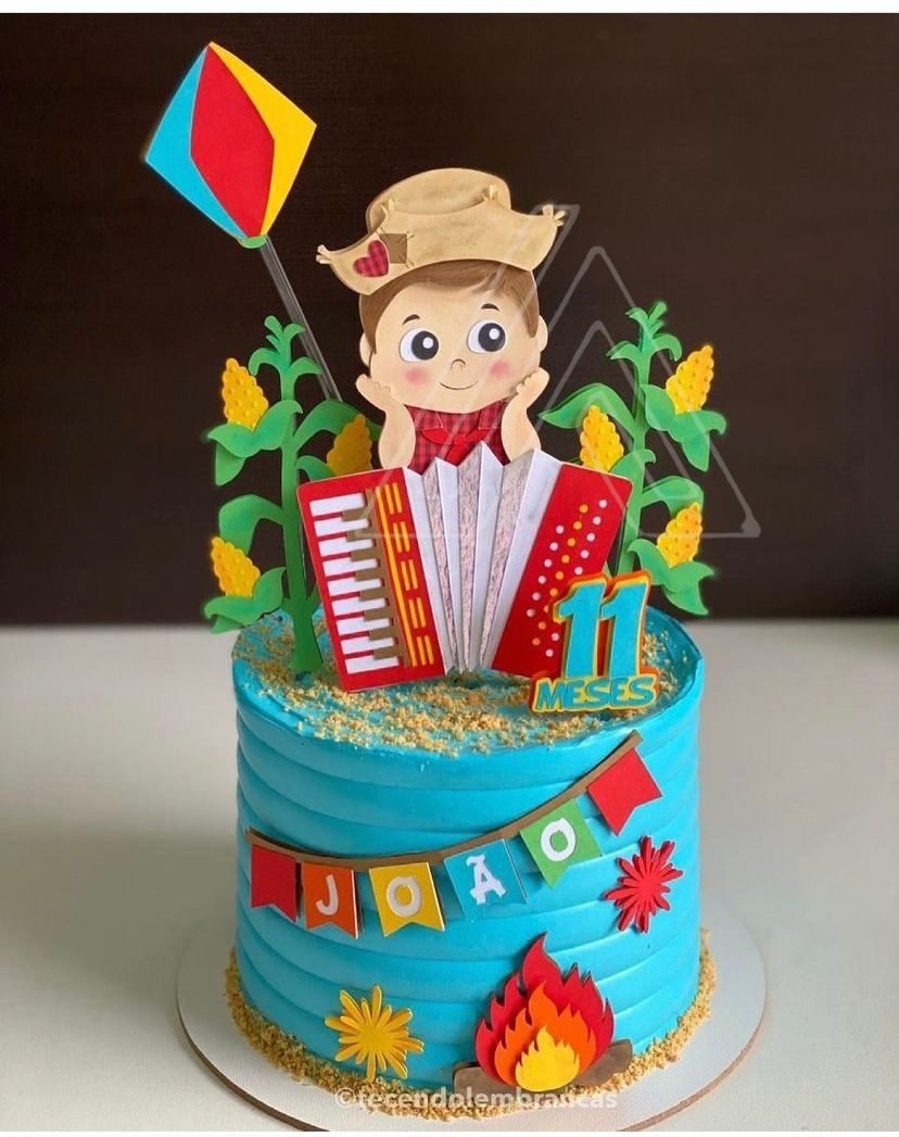 MENININHO COM SANFONA BB Arquivo Topo Festa Junina Menino Sanfona - Imagem 1