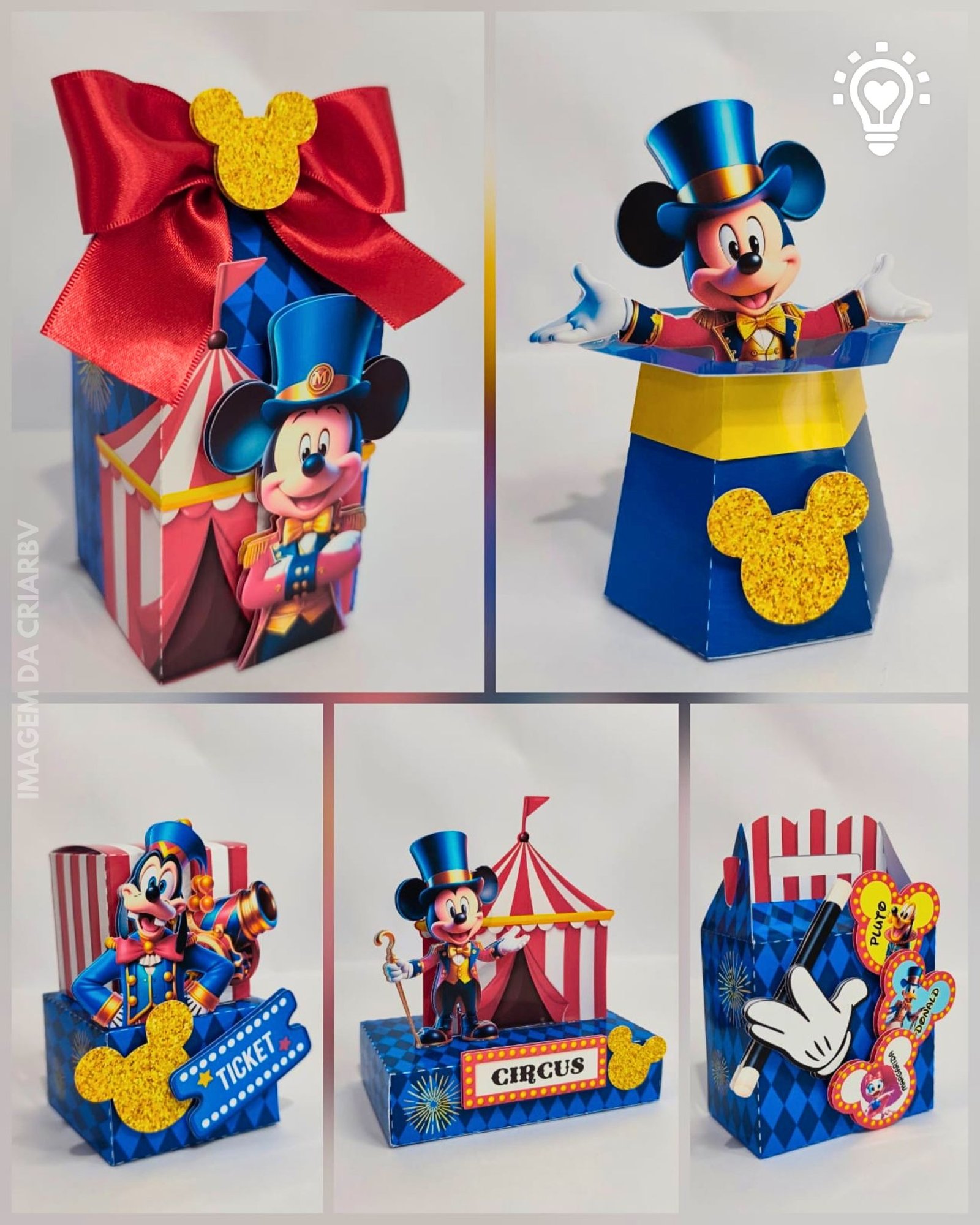 MICKEY 120 Arquivo de Corte Mickey Circo 120 - Imagem 1