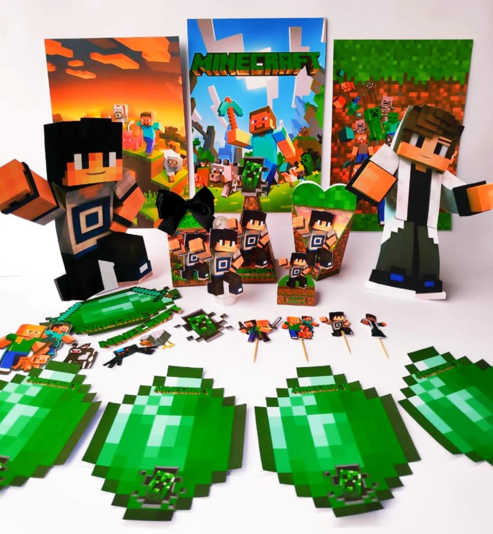 MINECRAFT 17 Arquivo de Corte Minecraft 17 - Imagem 1
