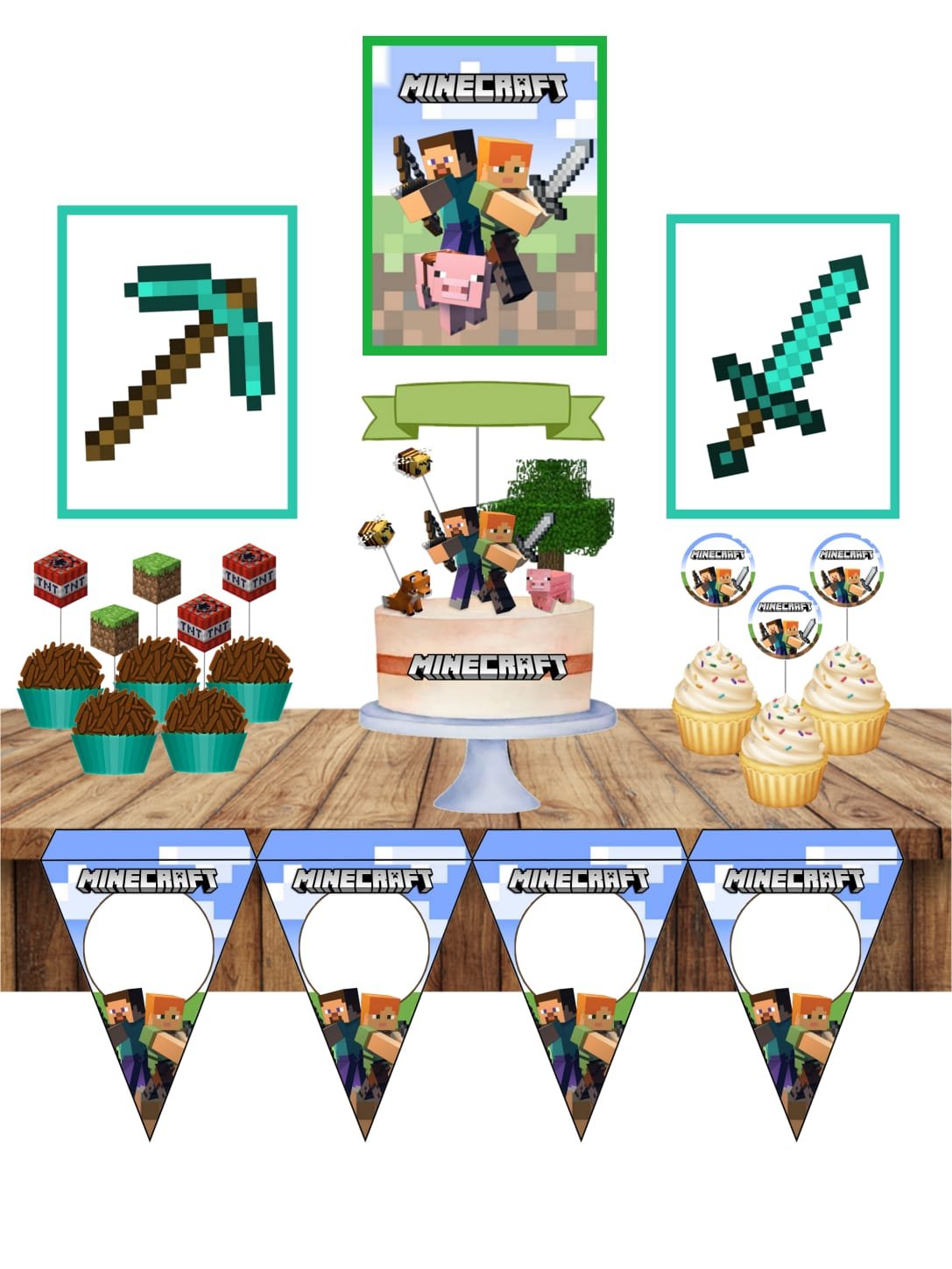 MINECRAFT 21 Arquivo de Corte Minecraft 21 - Imagem 1