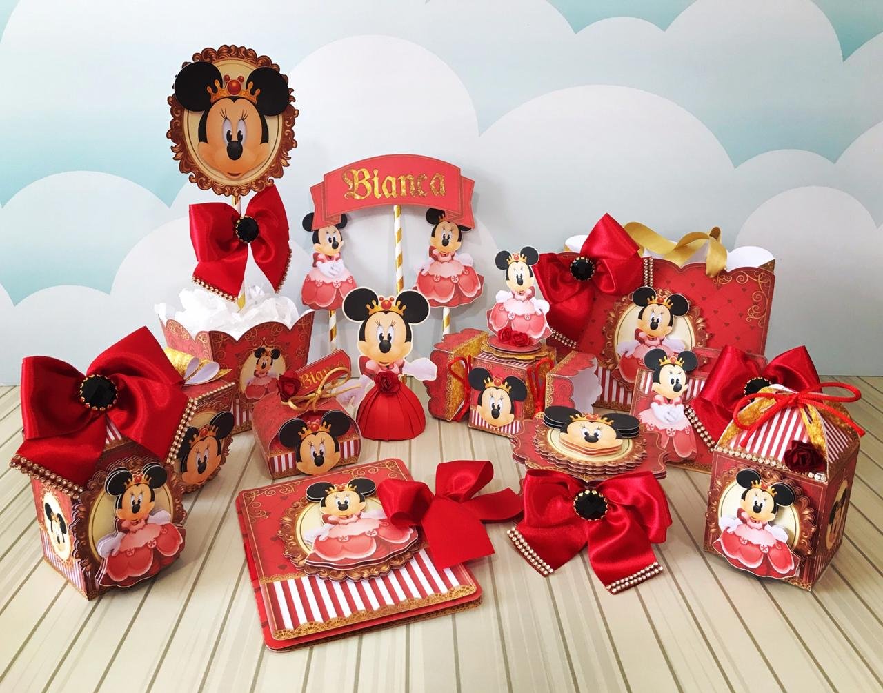 MINNIE 56 Arquivo de Corte Minnie Realeza Vermelha 56 - Imagem 1
