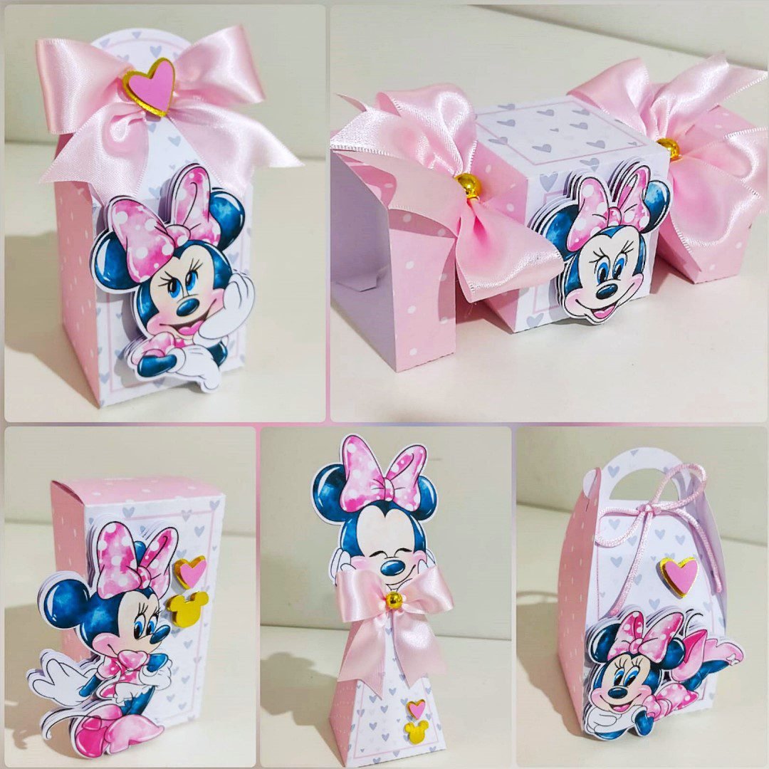 MINNIE 86 Arquivo de Corte Minnie Rosa Aquarela 86 - Imagem 1