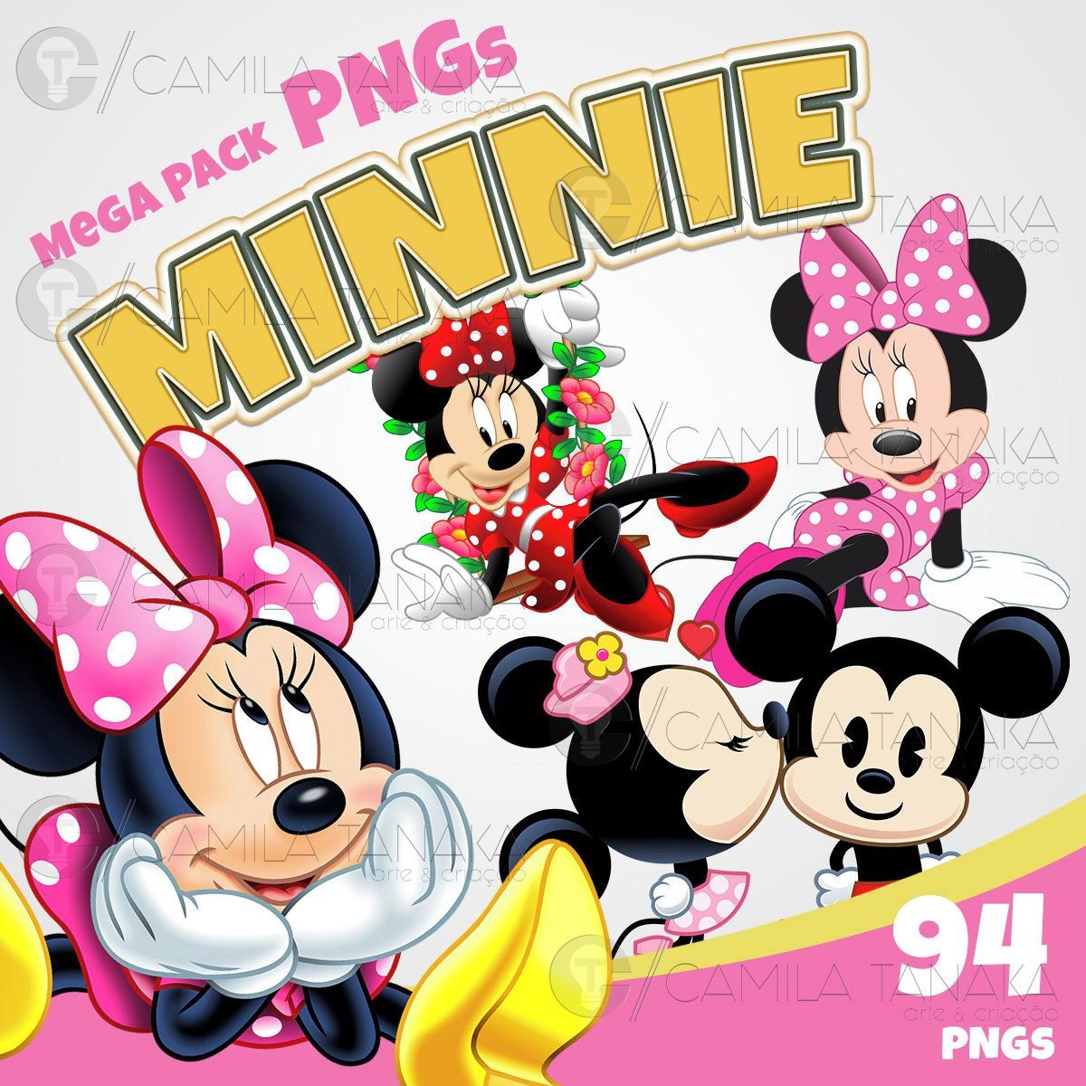 MINNIE Kit Digital Minnie - Imagem 1