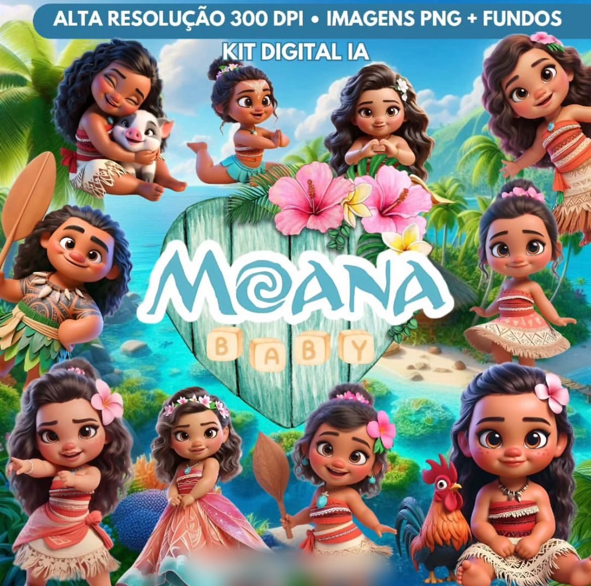 MOANA BABY Kit Digital MOANA BABY - Imagem 1
