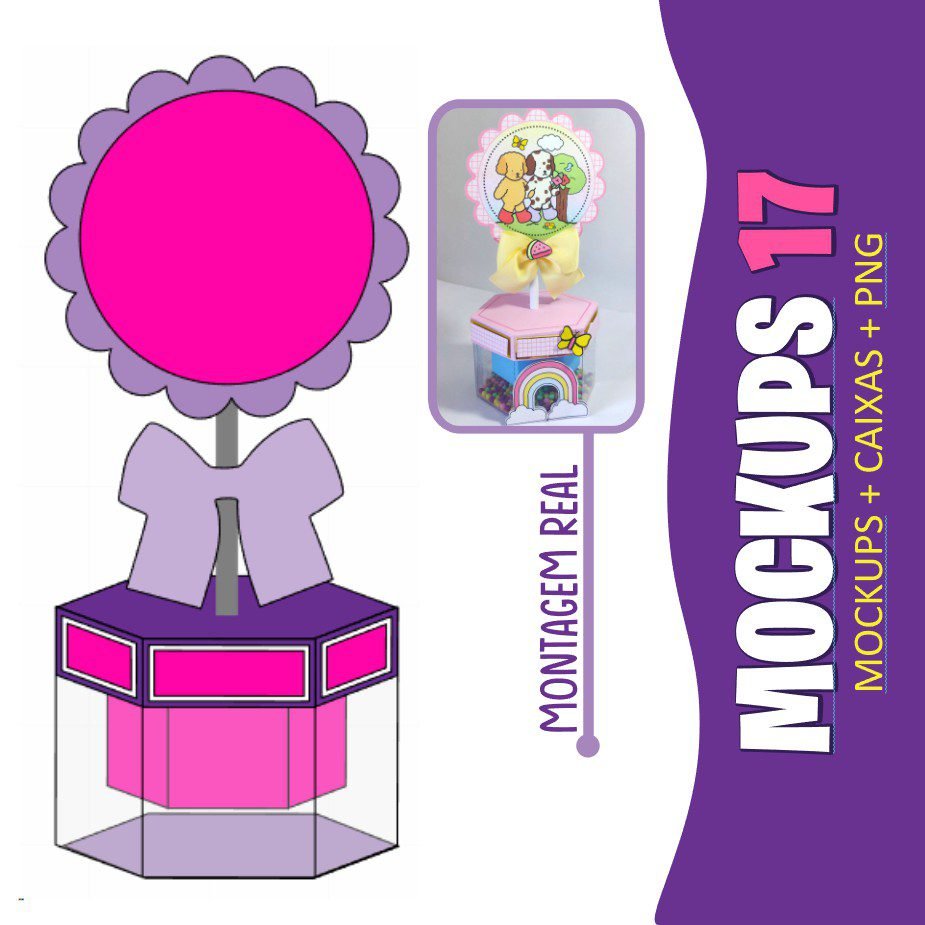 MOCKUP 1 Arquivo de Corte Centro de Mesa Mockups 17 - Imagem 1