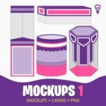Arquivo de Corte Caixas Acetato Mockups 1