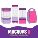 Arquivo de Corte Caixas Acetato Mockups 8