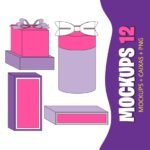 Arquivo de Corte Caixas Mockups 12