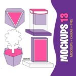 Arquivo de Corte Caixas Mockups 13