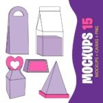 Arquivo de Corte Caixas Mockups 15
