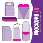 Arquivo de Corte Caixas Mockups 18