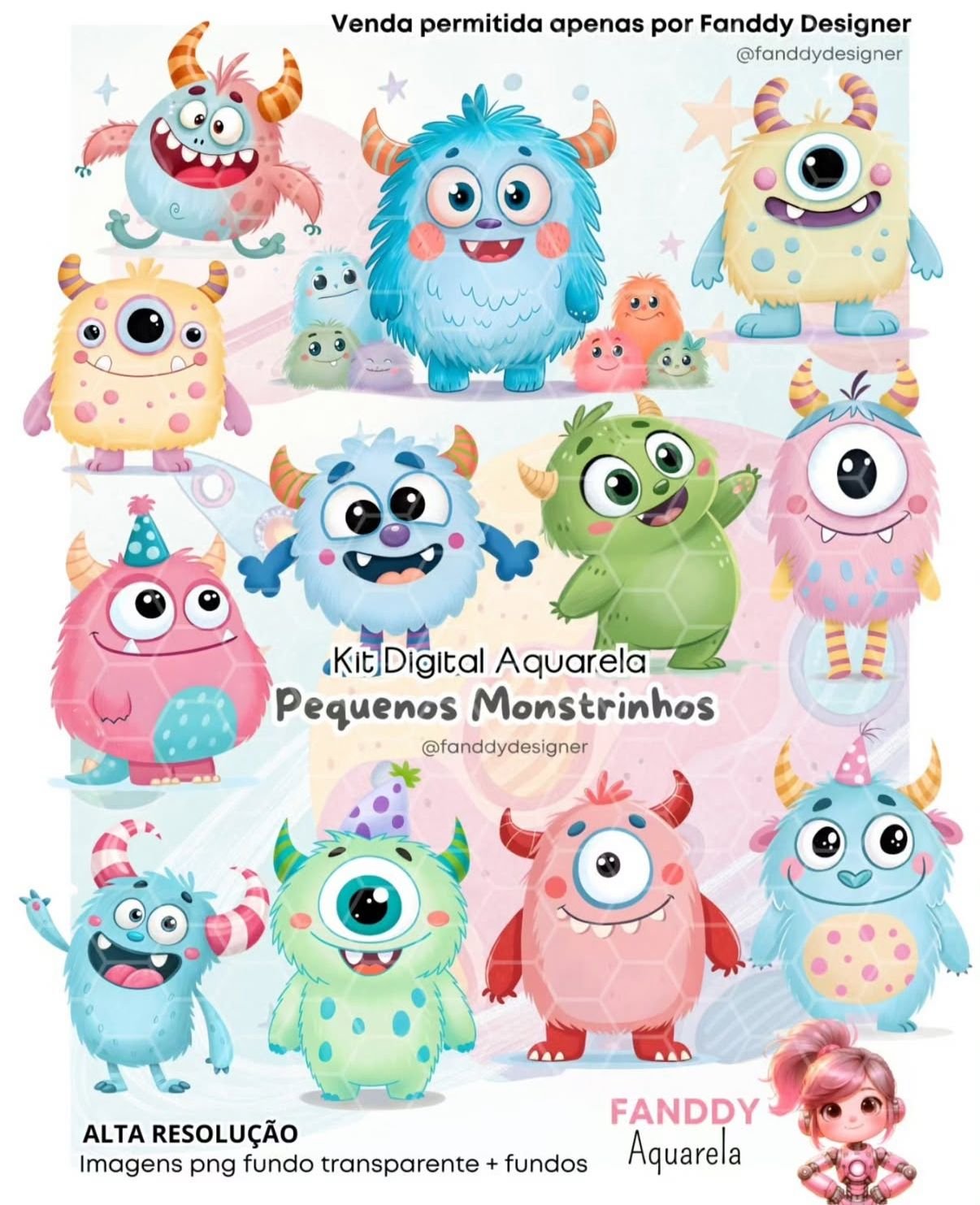 MONSTRINHOS Kit Digital MONSTRINHOS - Imagem 1