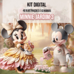 Kit Digital Minnie Jardim 3