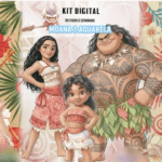 Kit Digital Moana Aquarela
