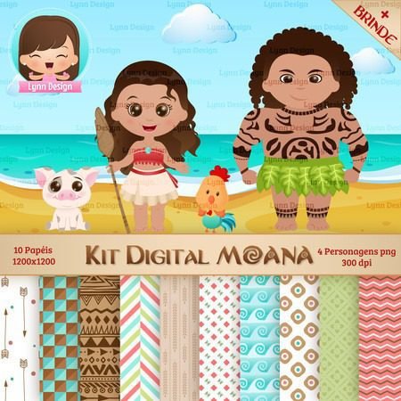 Moana Kit Digital Moana - Imagem 1