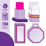 Arquivo de Corte Caixa Visor Mockups 19