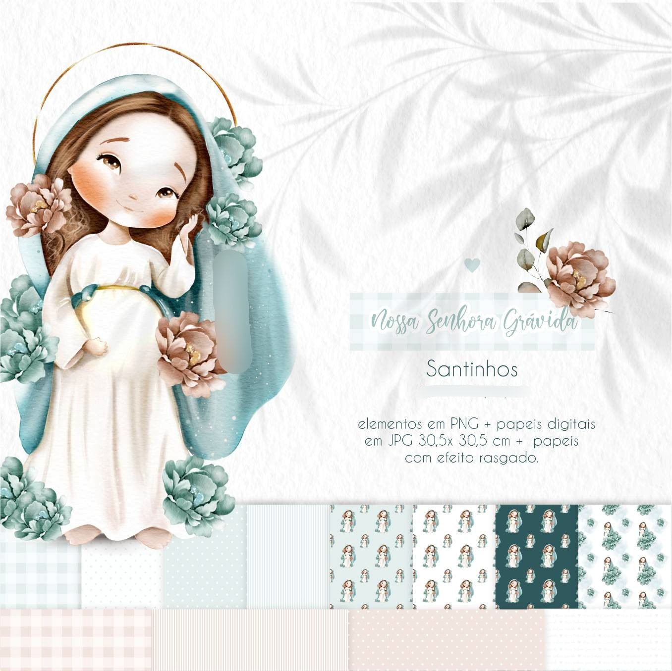 Nossa Senhora Grávida Kit Digital Nossa Senhora Grávida - Imagem 1