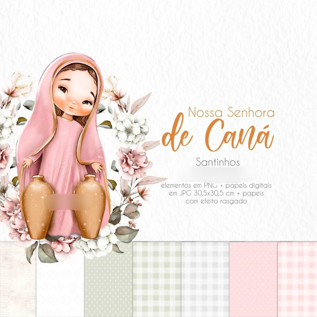 Nossa Senhora de Caná (Santinhos) Kit Digital Nossa Senhora de Caná - Imagem 1