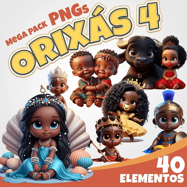 Orixás 4 Kit Digital Orixas Baby - Imagem 1