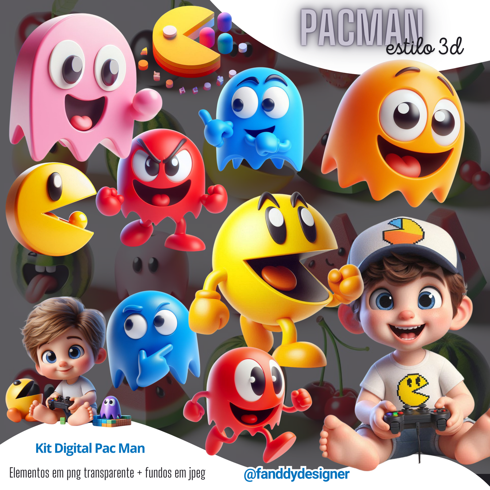 PAC MAN Kit Digital Pac Man - Imagem 1
