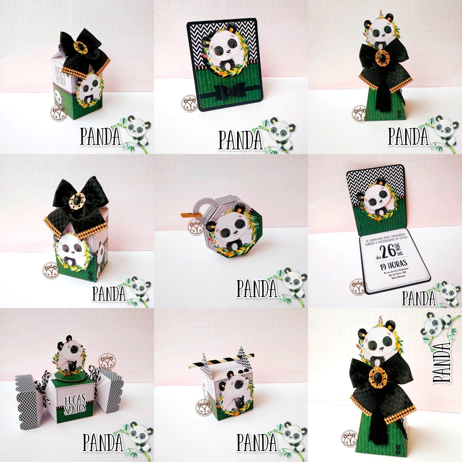 PANDA 28 Arquivo de Corte Panda 28 - Imagem 1