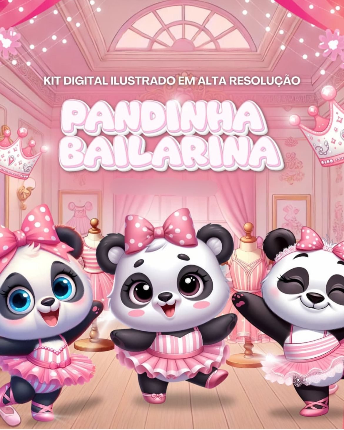 PANDINHA BAILARINA Kit Digital PANDINHA BAILARINA - Imagem 1
