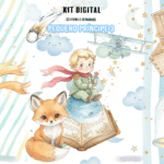 Kit Digital Pequeno Principe Aquarela