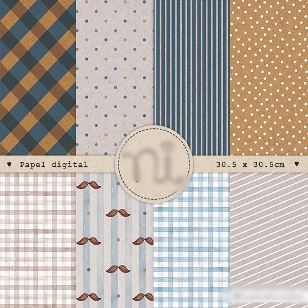 Pais PP Kit Digital papeis dia dos pais - Imagem 1