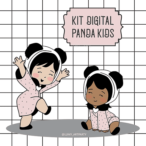 Panda- Kids Kit Digital Panda Kids - Imagem 1